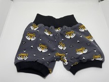 NEU - Selbstgenäht - Kurze Pumphose Gr 68/74 - Motiv: Fuchs Grau