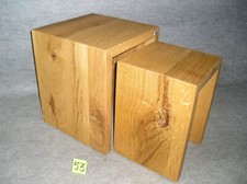 Wildeiche Satztisch Doppelset