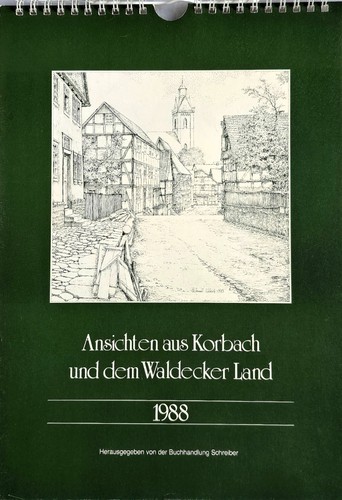 Alter wandkalender von - wandkalender, 1988