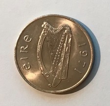 Irland Ten Pence 1971 Atlantic