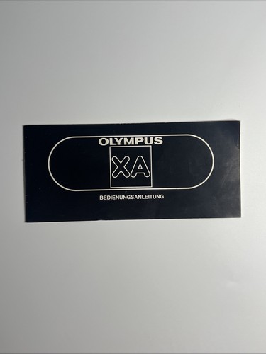 Olympus bedienungsanleitung - olympus, xa