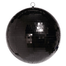 Aufhänge-Discokugel Schwarz 30 cm Ø Partydeko Dekokugel Spiegelkugel Dekoration