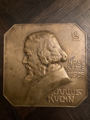 Bronzetafel relief julius - bronzetafel,