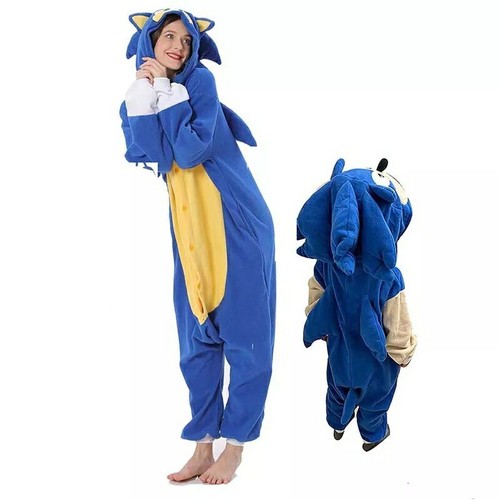 Sonic cosplay pyjama igel - sonic,