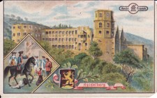 Schloßruine Heidelberg Kurpfalz AECHT FRANCK Sammelbild sehr selten vintage