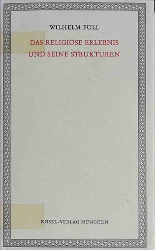 Das religiöse erlebnis - religiöse, und