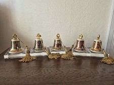 5 x Hutschenreuther Jahresglocke Weihnachtsglocke Europäische Weihnachten