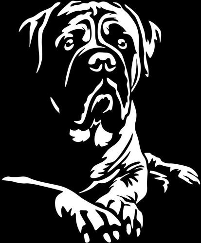 Bullmastiff aufkleber - bullmastiff,