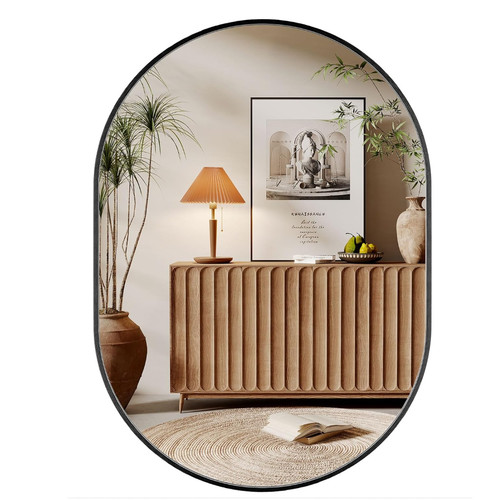 Wandspiegel oval 70 cm - x,