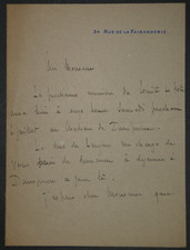 Lucien Kinder Brief Autogrammkarte Handsigniert Einladung Zum Schloss Dampierre