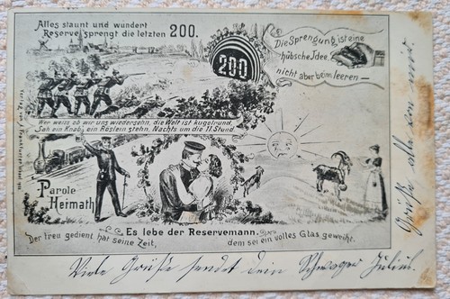 Antike postkarte von - postkarte,