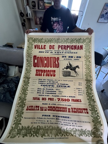 Großes altes plakat - großes,
