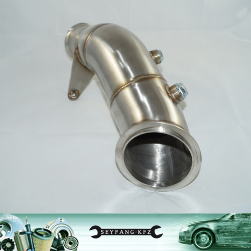 100mm edelstahl downpipe bmw - edelstahl,
