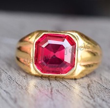 Natürlich rot rubin - natürlich, asscher
