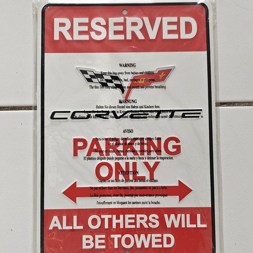 Corvette reserved parking only - parking,