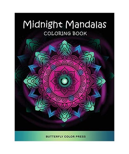 Midnight mandalas coloring - midnight,