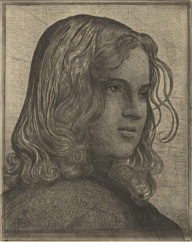 Hans thoma mädchenporträt - hans,