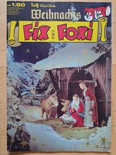 Fix + Foxi Sonderheft Weihnachten 1970 mit Bastelseiten, Grußkarten, Würfelspiel