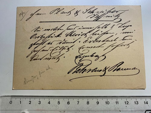 Mitteilung 1885 jüdische