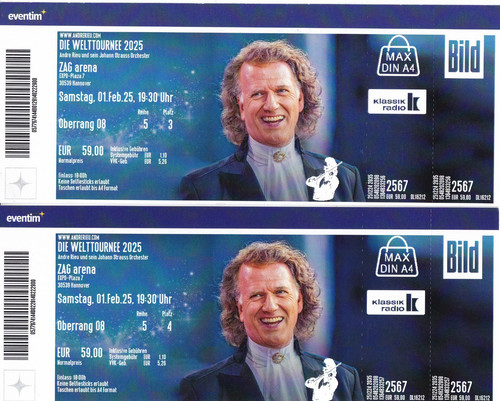 André rieu used - 2x, concert