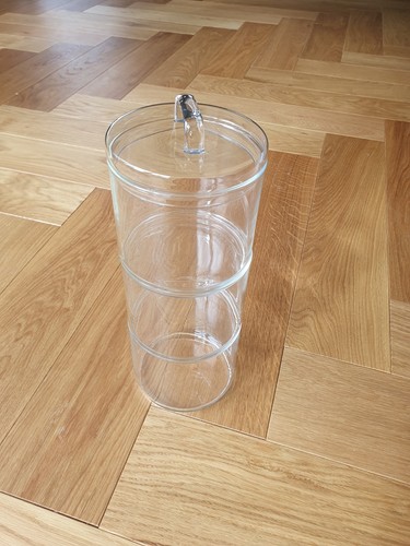 Schale turm glas stapelbar - schale,