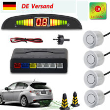 Silber Einparkhilfe 4 Sensoren Parksensor Parkhilfe PDC Hinten Rückfahrwarner DE