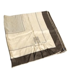 Burberry Seidentuch Stola Logo Beige Braun 75 cm x 75 cm