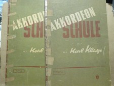 Akkordeon-Schule von Karl Kluge Teil I und Teil II