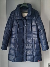 edc by Esprit  lange Damen Daunenjacke 38/40 dunkelblau, warmer Daunenmantel mit