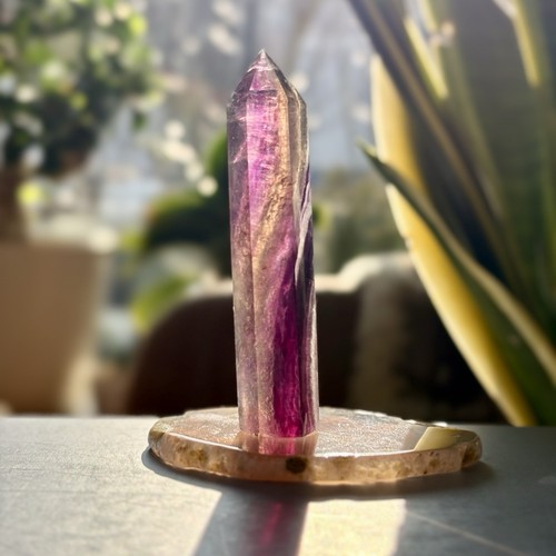 Fluorit obelisk kristall - fluorit, |