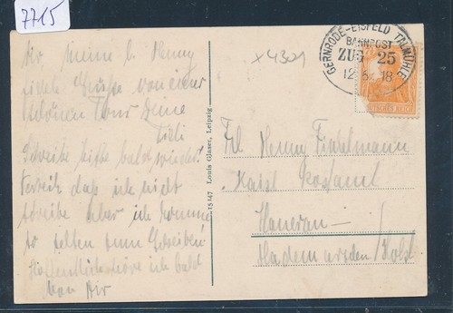 7715 bahnpost ovalstempel - 7715),