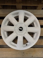 ✅1xOEM Mini Cooper R50 R56 Weiß Alu Felge Alufelge 17" 7J ET:48 Crown Spoke 104