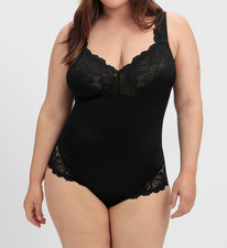 Sheego Body Schwarz Spitze