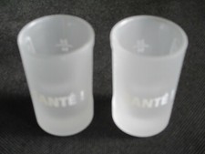 2 Jägermeister Shot Glas Gläser Trinkspruch  "  SANTE  ! "  2 cl siehe Fotos