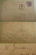 Reiseführer-Verleger Theobald GRIEBEN (1826-1914): PK BERLIN 1878 an J.L. Duysen