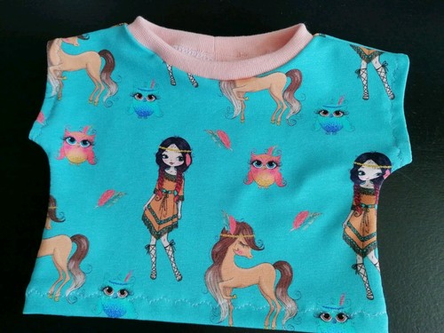 Puppenshirt indianer mädchen - puppenshirt,