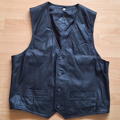 Vintage herren leder weste - vintage,