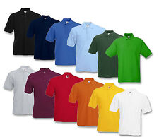 2er FRUIT OF THE LOOM POLOSHIRT PIQUE HERREN POLO SHIRTS M L XL XXL XXXL 4XL 5XL