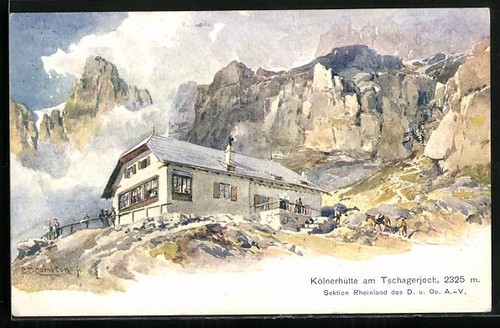 Künstler edward theodore - künstler-ak,
