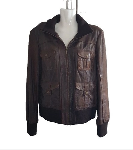 Promod damen echtleder jacke - echtleder,