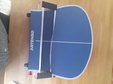 Mini Tischtennisplatte Artengo 91 x 52,6 cm Tischtennis Pingpong Netz Schläger