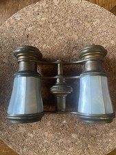 Antikes Opernglas, Theaterglas, Fernglas, Perlmutt, Messing,schönes Sammlerstück