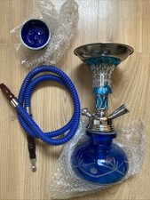 Mini Shisha klein 2 Schlauch Höhe 25 Cm blau Mini-Shisha