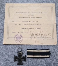 EK II mit MG-Besitzzeugnis