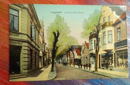 Litho postkarte vegesack gel - postkarte,