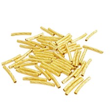 Metallperlen Röhrchen gebogen