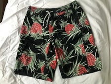 VILEBREQUIN Shorts Badehose schwarz mit Ananassen ? Motiv Gr.10