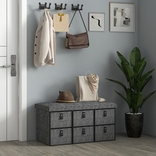 Homcom schuhbank mit boxen - homcom, 6