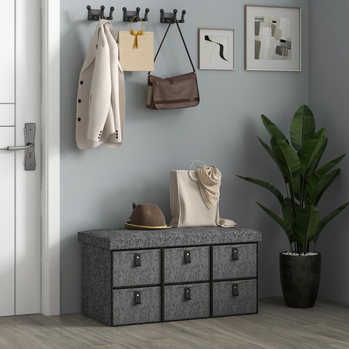 Homcom schuhbank mit boxen - homcom,