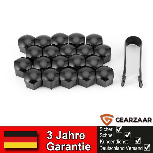 Radmutternkappen 17mm schwarz - 17mm,